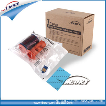 Seaory Supply Original Evolis R3013 Ymcko Color Printer Ribbon, 400 Prints